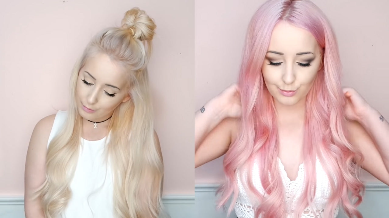 How To Dye Your Blonde Hair To Pastel Pink Color?